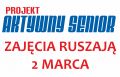 Od 2 marca wraca projekt „Aktywny Senior”