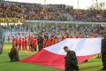 Patriotyczne akcenty na Stadionie Miejskim. \"Mazurek Dąbrowskiego\" przed meczem